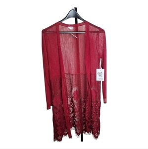 Serenlily Open Front Cardigan Kimono, Maternity Size Large. NWT